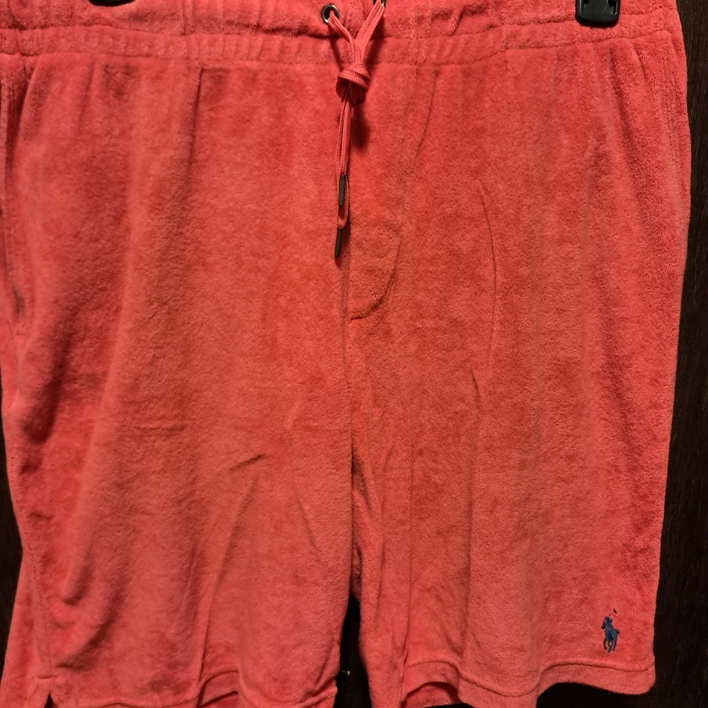 Polo by Ralph Lauren Men's Red Terry Shorts